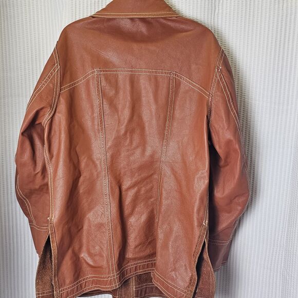 Vtg 50s 60s 70s McGREGOR SUEDE LEATHER JACKET CAR COAT Reversible NOSTALGIC - Picture 12 of 13